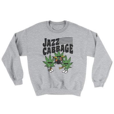 Jazz Cabbage Ugly Sweater Sport Grey | Funny Shirt from Famous In Real Life