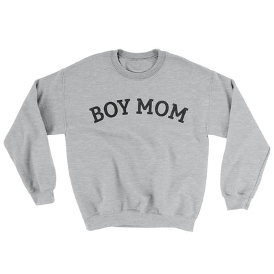 Boy Mom Ugly Sweater Sport Grey | Funny Shirt from Famous In Real Life