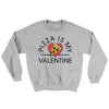 Pizza Is My Valentine Ugly Sweater Sport Grey | Funny Shirt from Famous In Real Life