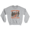 Great Minds Think A Hike Ugly Sweater Sport Grey | Funny Shirt from Famous In Real Life