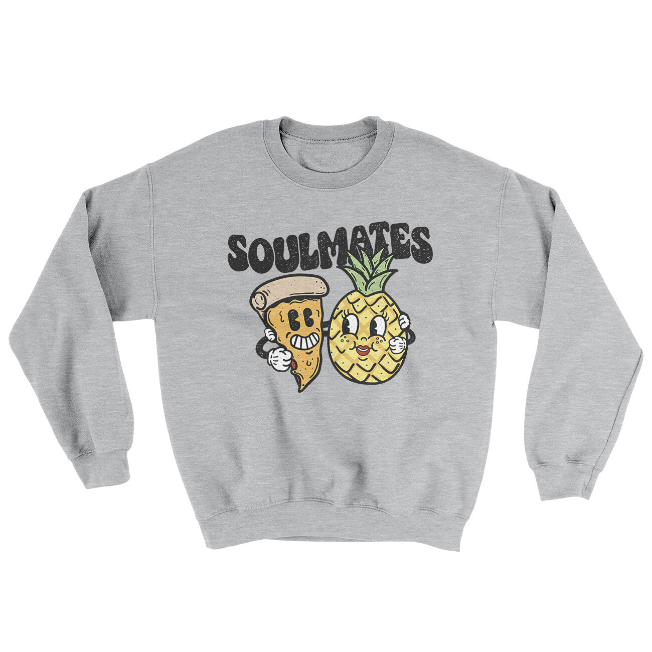 Soulmates Pineapple & Pizza Ugly Sweater | Funny Shirt from Famous In Real Life