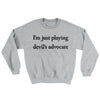 I’m Just Playing Devil’s Advocate Ugly Sweater Sport Grey | Funny Shirt from Famous In Real Life