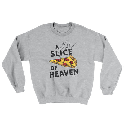 A Slice Of Heaven Ugly Sweater Sport Grey | Funny Shirt from Famous In Real Life