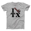 I Chainsaw Texas Funny Movie Men/Unisex T-Shirt Sport Grey | Funny Shirt from Famous In Real Life