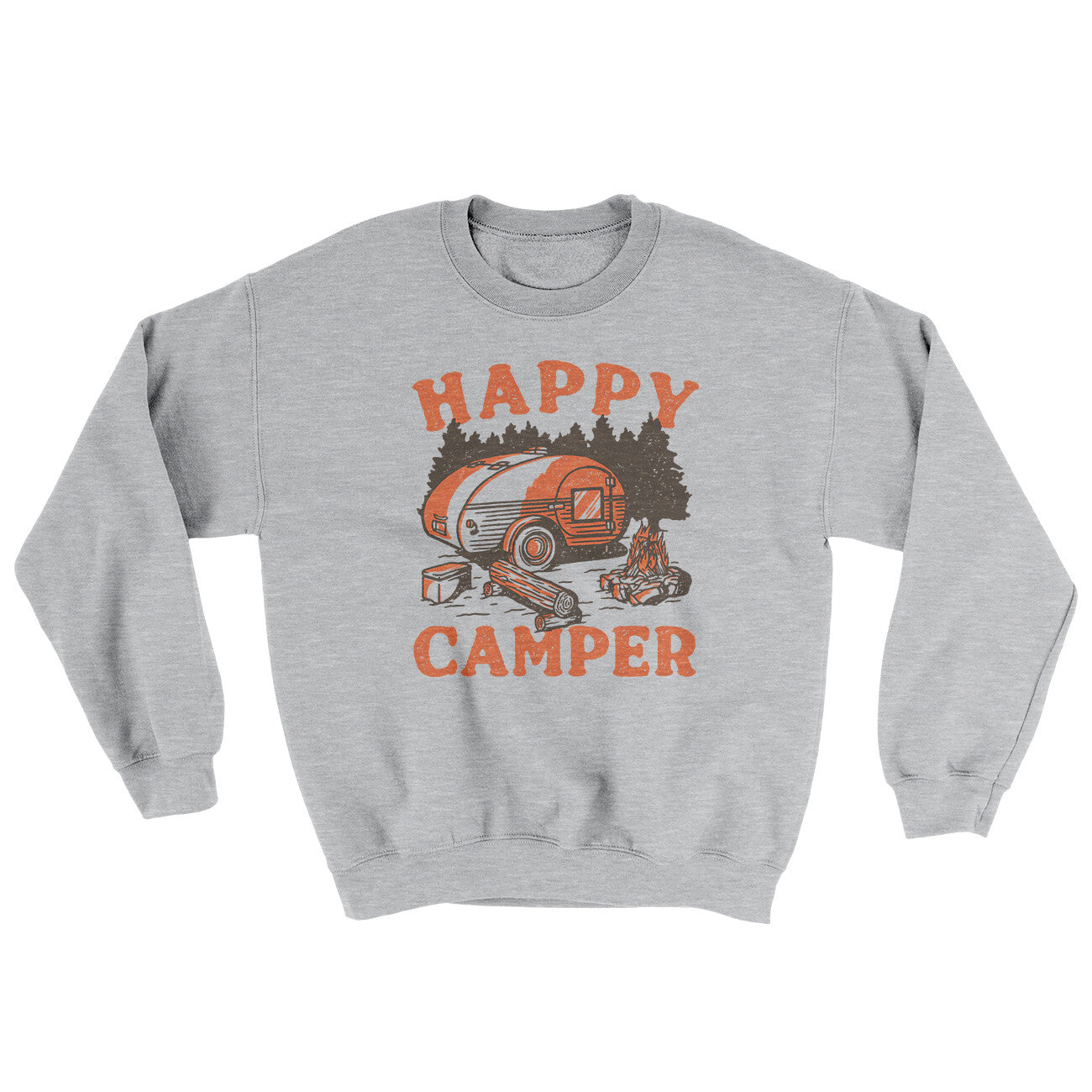 Happy Camper Ugly Sweater | Funny Shirt from Famous In Real Life