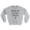 Rule 76 - No Excuses Ugly Sweater Sport Grey | Funny Shirt from Famous In Real Life