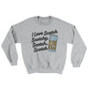 I Love Scotch - Scotchy Scotch Scotch Ugly Sweater Sport Grey | Funny Shirt from Famous In Real Life