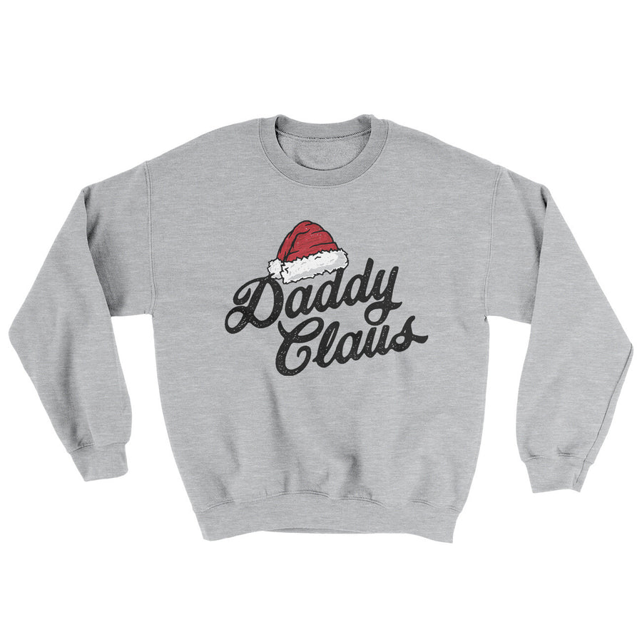 Daddy Claus Ugly Sweater Sport Grey | Funny Shirt from Famous In Real Life