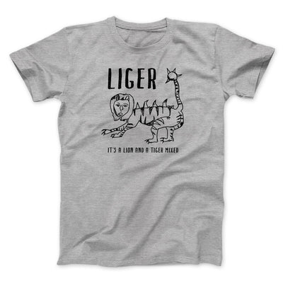 Liger Men/Unisex T-Shirt Sport Grey | Funny Shirt from Famous In Real Life