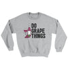 Do Grape Things Ugly Sweater Sport Grey | Funny Shirt from Famous In Real Life