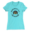 Happiness Is A Dachshund Women's T-Shirt Tahiti Blue | Funny Shirt from Famous In Real Life