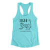 Liger Women's Racerback Tank Tahiti Blue | Funny Shirt from Famous In Real Life