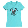Happiness Is A Frenchie Women's T-Shirt Tahiti Blue | Funny Shirt from Famous In Real Life