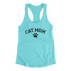 Cat Mom Women's Racerback Tank Tahiti Blue | Funny Shirt from Famous In Real Life