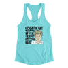 I Picked The Wrong Week To Quit Sniffing Glue Women's Racerback Tank Tahiti Blue | Funny Shirt from Famous In Real Life