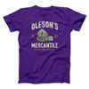 Oleson's Mercantile Funny Movie Men/Unisex T-Shirt Team Purple | Funny Shirt from Famous In Real Life