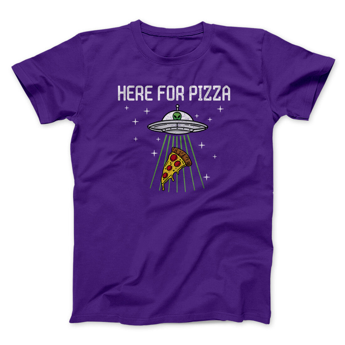Here For The Pizza Men/Unisex T-Shirt | Funny Shirt from Famous In Real Life