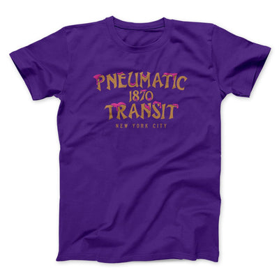 Pneumatic Transit Funny Movie Men/Unisex T-Shirt Team Purple | Funny Shirt from Famous In Real Life