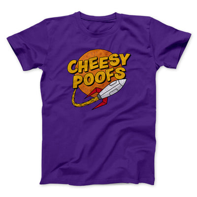 Cheesy Poofs Men/Unisex T-Shirt Team Purple | Funny Shirt from Famous In Real Life