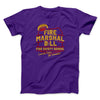 Fire Marshal Bill Fire Safety School Funny Movie Men/Unisex T-Shirt Team Purple | Funny Shirt from Famous In Real Life