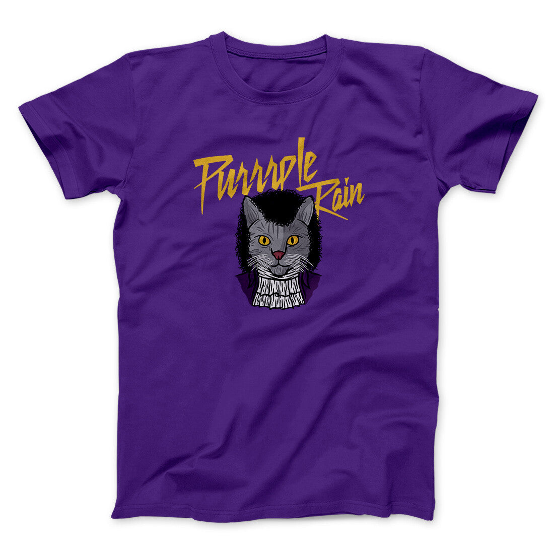 Purrrple Rain Men/Unisex T-Shirt | Funny Shirt from Famous In Real Life