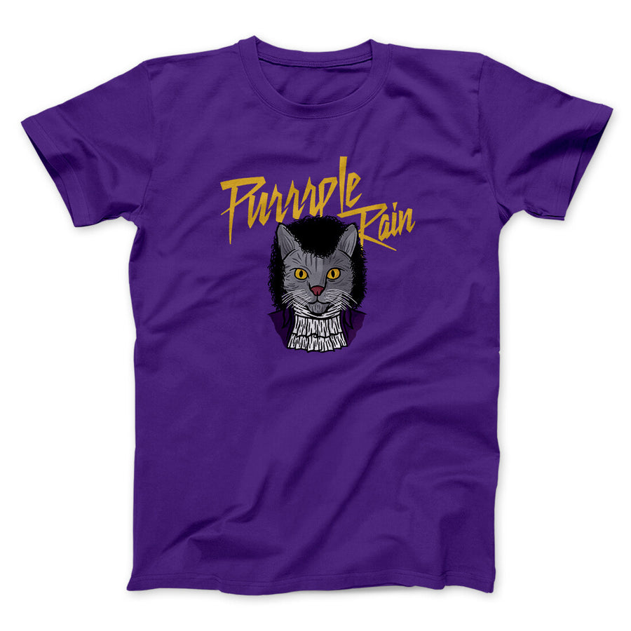 Purrrple Rain Men/Unisex T-Shirt | Funny Shirt from Famous In Real Life