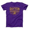 Yellowstone Dutton Ranch Men/Unisex T-Shirt Team Purple | Funny Shirt from Famous In Real Life