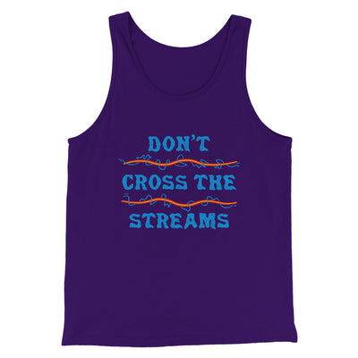 Don't Cross Streams Funny Movie Men/Unisex Tank Top Team Purple | Funny Shirt from Famous In Real Life