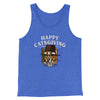 Happy Catsgiving Men/Unisex Tank Top True Royal TriBlend | Funny Shirt from Famous In Real Life