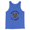 Happiness Is A Yorkie Men/Unisex Tank Top True Royal TriBlend | Funny Shirt from Famous In Real Life