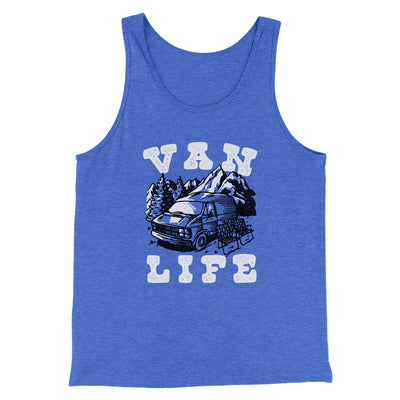 Van Life Men/Unisex Tank Top True Royal TriBlend | Funny Shirt from Famous In Real Life