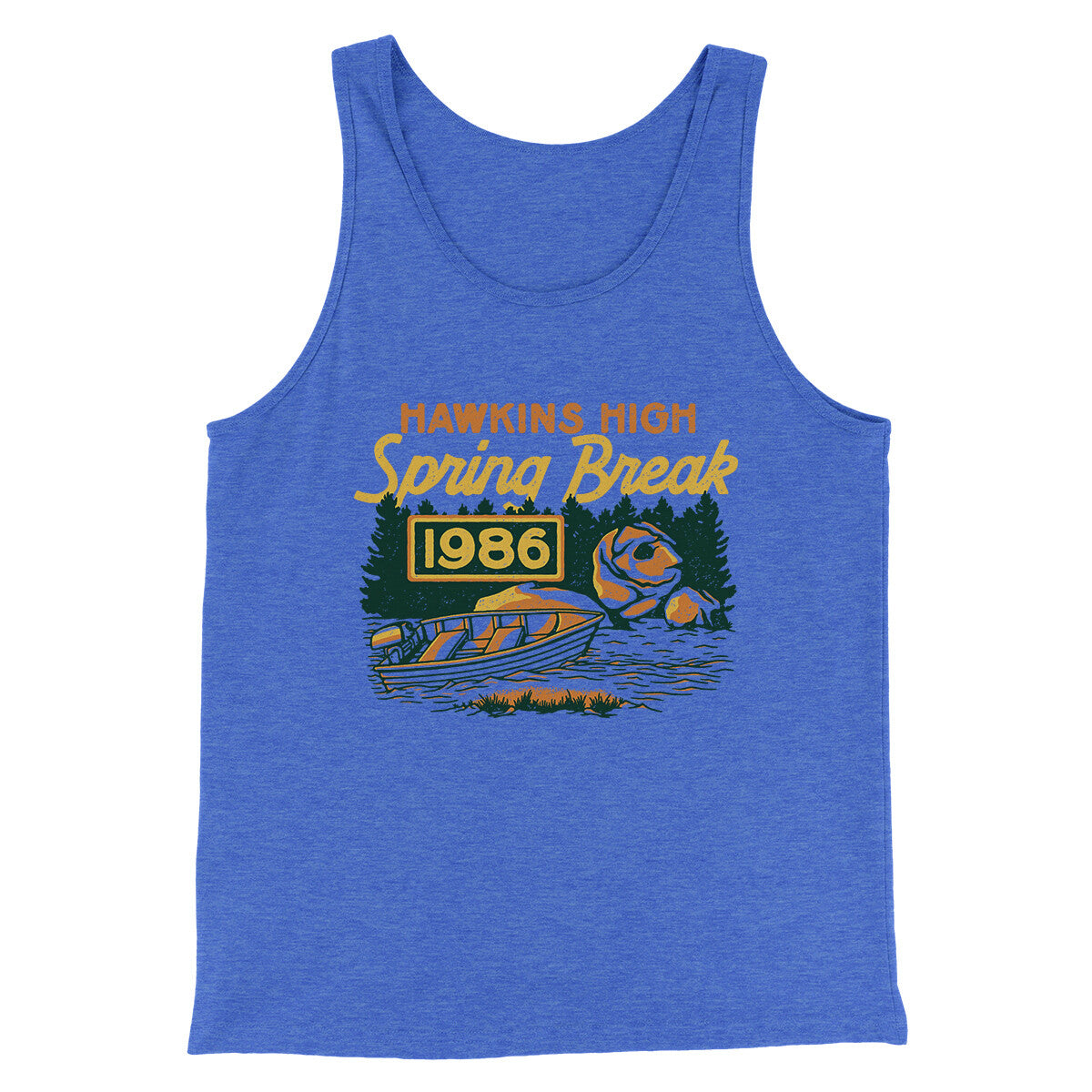 Hawkins Spring Break 1986 Men/Unisex Tank Top | Funny Shirt from Famous In Real Life