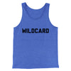 Wildcard Funny Men/Unisex Tank Top True Royal TriBlend | Funny Shirt from Famous In Real Life