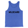 Wildcard Funny Men/Unisex Tank Top True Royal TriBlend | Funny Shirt from Famous In Real Life