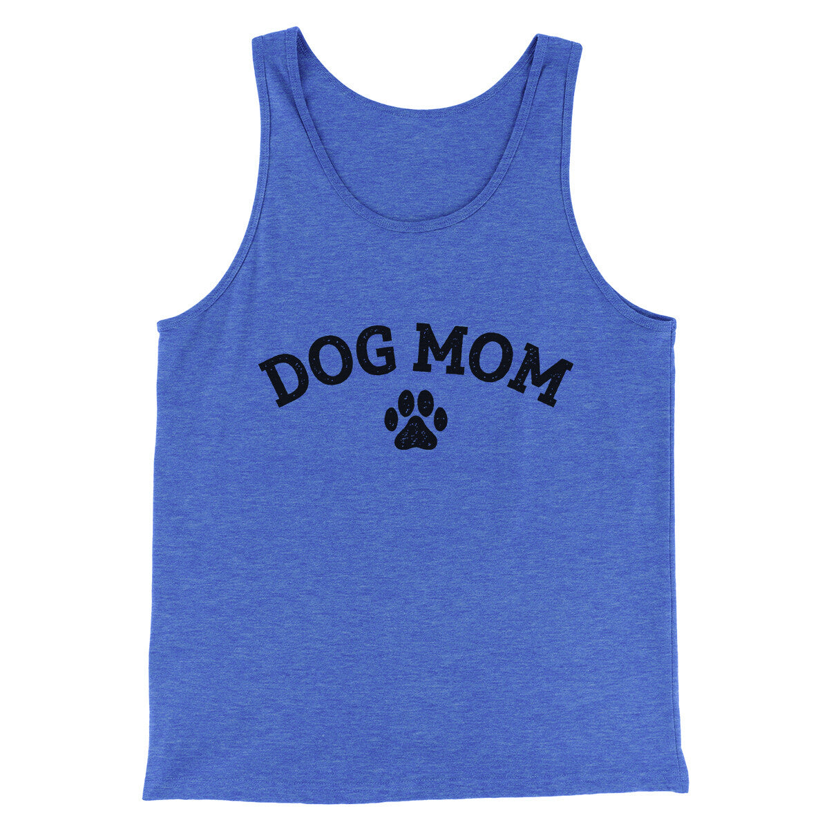 Dog Mom Men/Unisex Tank Top True Royal TriBlend | Funny Shirt from Famous In Real Life
