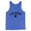 Cat Mom Men/Unisex Tank Top True Royal TriBlend | Funny Shirt from Famous In Real Life