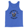 Happiness Is A Frenchie Men/Unisex Tank Top True Royal TriBlend | Funny Shirt from Famous In Real Life