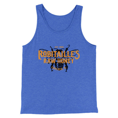Robitaille's Raw Honey Men/Unisex Tank Top True Royal TriBlend | Funny Shirt from Famous In Real Life