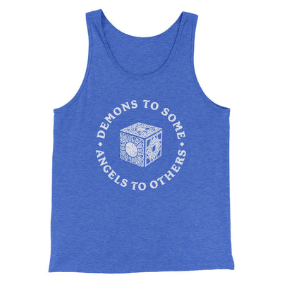 Demons To Some Angels To Others Men/Unisex Tank Top True Royal TriBlend | Funny Shirt from Famous In Real Life