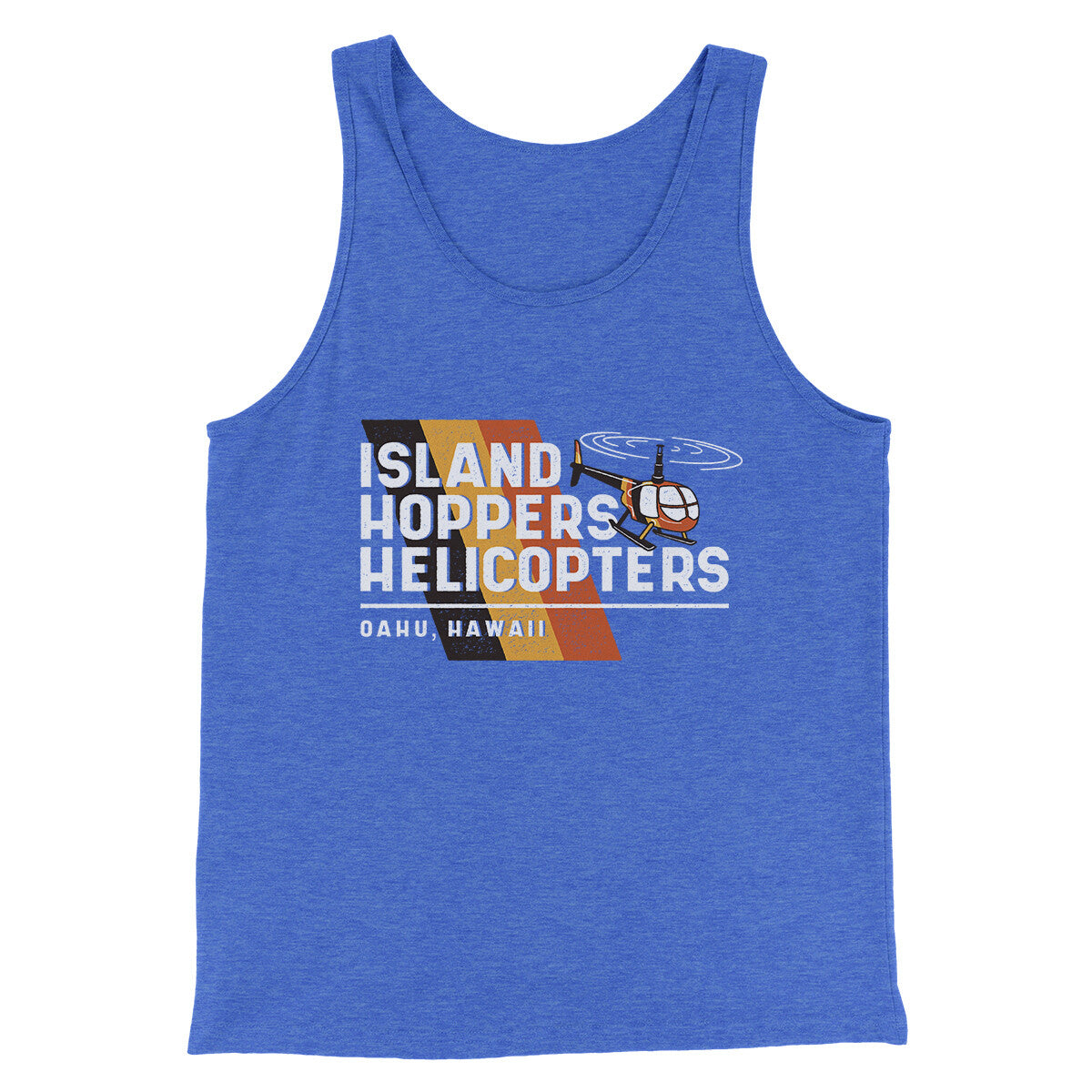 Island Hoppers Helicopters Men/Unisex Tank Top | Funny Shirt from Famous In Real Life