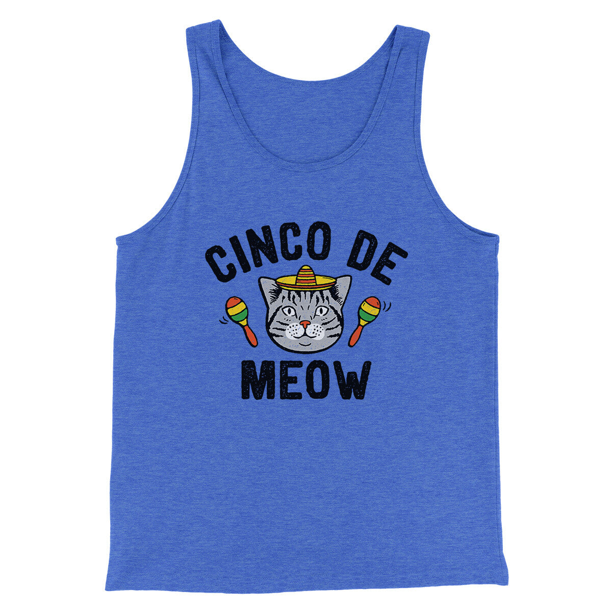 Cinco De Meow Men/Unisex Tank Top | Funny Shirt from Famous In Real Life