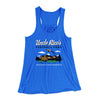 Uncle Rico's Football Camp Women's Flowey Racerback Tank Top True Royal | Funny Shirt from Famous In Real Life