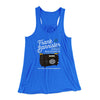 Frank Bannister Psychic Investigator Women's Flowey Racerback Tank Top True Royal | Funny Shirt from Famous In Real Life