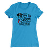 Captain Hook Fish And Chips Women's T-Shirt Turquoise | Funny Shirt from Famous In Real Life