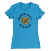 Happiness Is A Retriever Women's T-Shirt Turquoise | Funny Shirt from Famous In Real Life
