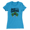 Jazz Cabbage Funny Women's T-Shirt Turquoise | Funny Shirt from Famous In Real Life