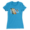 Island Hoppers Helicopters Women's T-Shirt Turquoise | Funny Shirt from Famous In Real Life
