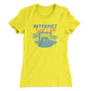 Internet Surf Club Funny Women's T-Shirt Vibrant Yellow | Funny Shirt from Famous In Real Life