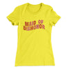 Maid Of Dishonor Women's T-Shirt Vibrant Yellow | Funny Shirt from Famous In Real Life