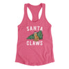 Santa Claws Women's Racerback Tank Vintage Pink | Funny Shirt from Famous In Real Life
